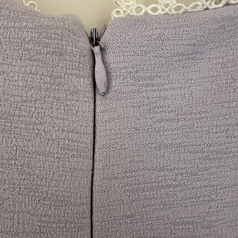 Nanette Lepore sleeveless dress in Lilac and white eyelet trim - EUC - Size 6 - Picture 8 of 11